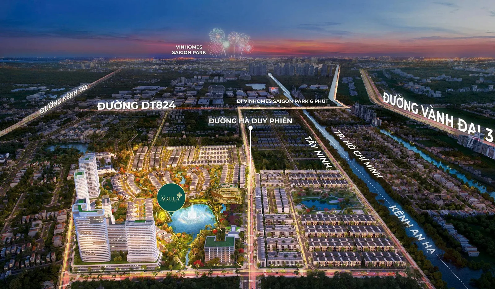 Tiện ích 4 — Hồ sinh thái - Nhạc nước tại phân khu The AGULA
